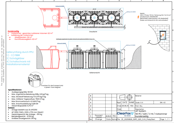 ClearFox® AP FBBR o. Vorklärung (C+N - 50 EW)